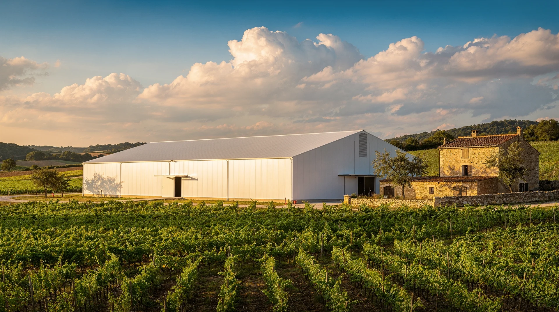 Cool roof pour batiment agricole