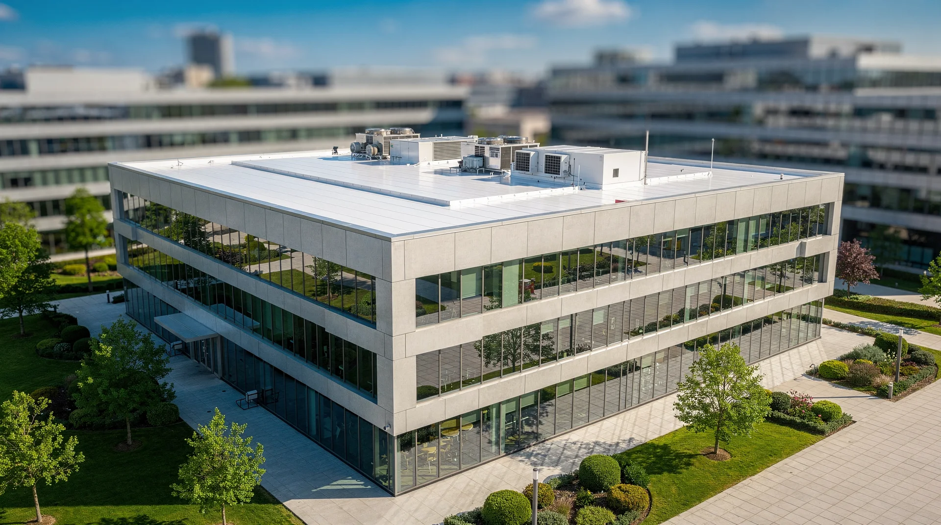 Cool roof pour batiment tertiaire